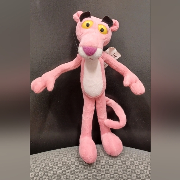 Vintage 2004 The Pink Panther 11” Poseable Arms & Legs Plush Stuffed Animal Toy - Picture 1 of 8